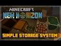 Mein Simple Storage Lagersystem ► Minecraft New Horizon