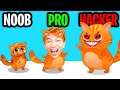 NOOB vs PRO vs HACKER In BUBBU!? (ALL LEVELS!)