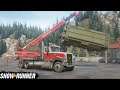 SnowRunner Multiplayer Heavy Duty Crane Lifting & Hauling A Lost Container