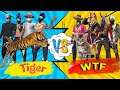 Squad vs Squad Gamer play | Tiger vs WTF Guild | Funny gameplay in free fire | #BDC #Squad #4vs4