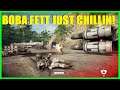 Star Wars Battlefront 2 - Boba Fett absolutely destroys Yavin 4! BIG Boba Fett Killstreak!