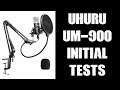 Uhuru Professional USB Condenser Microphone Set Initial Audio Tests (UM-900)