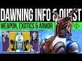 Destiny 2 News | DAWNING EVENT REVEALED! Exotic Quest, NEW Weapon, Armor Set & Trailer!