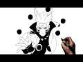 How To Draw Naruto Sage Six Paths | Step By Step | Naruto