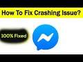 How to Fix Messenger App Keeps Crashing Problem in Android & Ios - Fix Crash Issue
