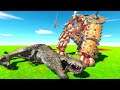 Lava Golem with UPGRADES vs T-Rex - Animal Revolt Battle Simulator