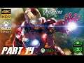 Marvel's Avengers Part 14 Iron Man 4K HDR 60FPS Xbox One X Xbox Series X Gameplay No Commentary