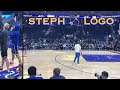 📺 Stephen Curry goes 5-for-12 from the logo after arena entrance and “Liberty point” 👆