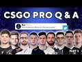 What motivates you to keep playing CS:GO? | Pro's Q&A feat. S1mple, Dupreeh, Tarik and more