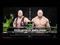 WWE 2K19 Stone Cold Steve Austin VS Brock Lesnar 1 VS 1 Hell In A Cell Match