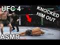 ASMR | UFC 4 Knockout Gamemode is FUN | UFC 4 Knockout ASMR gameplay