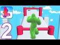 BLOB RUNNER 3D - Walkthrough Gameplay Part 2 - NEW UPDATE (iOS Android)