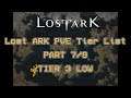 [Chapter 7/9]  Lost Ark Class Tier List (Tier 3 LOW) (PvE)