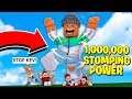 I got 1,000,000 STOMPING POWER and CRUSHED everyone in the game! (Roblox)
