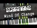 Scorpions - Wind Of Change Piano Tutorial (Sheet Music + midi) Syntheia cover