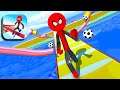 Spider Stickman Race 3D πββοΈπ All Levels Android, IOS New Game Lv 4 - 5