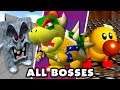 Super Mario 64 - All Bosses Gameplay! (Super Mario 3D All Stars)