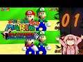 Super Mario 64 Splitscreen Multiplayer with Pikasprey | Part 1