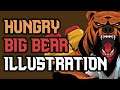 Tutorial | Speed Art Vector | Big Hungry Bear Illustration