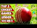 Best cricket games under 100 mb for android || Top 3 offline cricket games in hindi - 2021 ||