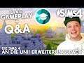 Die Sims 4 An die Uni LIVE Gameplay & Q&A vor Release! Noch Fragen?
