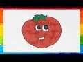 DRAWİNG TOMATO (Learn Drawing and Painting Tomato)