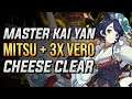 Master Kai Yan: Mitsu (POV) + 3x Vero Cheese Clear (20s) | Dragalia Lost