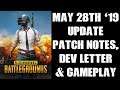 May 28th 2019 PUBG PS4 & Xbox Update #4 & #7 Patchnotes, Dev Letter & Gameplay (PS4 SSD)