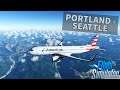 ✈️ MICROSOFT FLIGHT SIMULATOR 2020 | PORTLAND, OR - SEATTLE, WA - AMERICAN A320NEO  - AcePilotHD