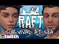 Raft Gameplay #1 : SURVIVAL AT SEA | 3 Player Co-op