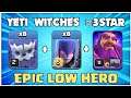 After Update! YETI WITCH With Low Hero! Th12 Attack Strategy EASY 3 Star Th12 Clash of clans Topic