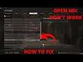 Call of Duty Warzone OPEN MIC Not Working - How to Fix
