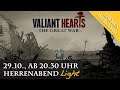 Einladung Herrenabend Light: Valiant Hearts (II / Blind) / Donnerstag, 20.30 Uhr (YouTube & Twitch)