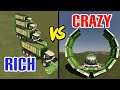 Farming Simulator 19: RICH FARMER vs CRAZY FARMER! - CARGO MOWER! KRONE BIG ZX550GD MOWER!