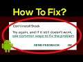 Fix Can't Install Stack Error On Google Play Store in Android & Ios
