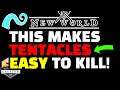 How to deal DOUBLE DAMAGE to Tentacles in New World #Shorts