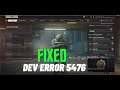 How to Fix Dev Error 5476 on Call Of Duty Warzone
