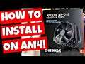 How To Install Noctua NH D15 Chromax Black On AMD AM4 But Beware Of The Size