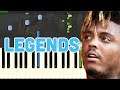 Juice WRLD - "Legends" (Piano Tutorial Synthesia)