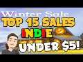 Top 15 Indie Game Recommendations Under $5 || Steam Winter Sale 2020