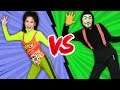 VY QWAINT vs. HACKER DANCE BATTLE ROYALE In Real Life Challenge! Vyrobics Fitness Competition!