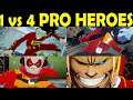 1 vs 4 Mission fight EraserHead, Gang Orca, Grand torino, All might  fight my hero academia gameplay