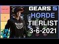 Cherry's first tierlist! - Gears 5 Horde Tierlist 3-6-2021