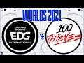 EDward Gaming vs 100 Thieves - World Championship 2021 Groups Day 1 - EDG vs 100