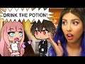 Giving Her CRUSH a Love POTION | Gacha Life Story Reaction