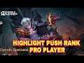 Highlight push rank pro player non stop 40 menit - mobile legends