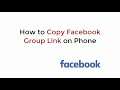 How to Copy Facebook Group Link on Mobile (2021)