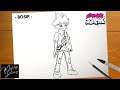 How to Draw BOSIP from Friday Night Funkin Mod - Bob and Bosip FNF Mod