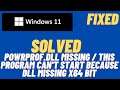 How to Fix powrprof.dll missing FIXED The program can't start because DLL Missing x64 Bit