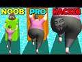 NOOB vs PRO vs HACKER in Fat Pusher but Level 3000